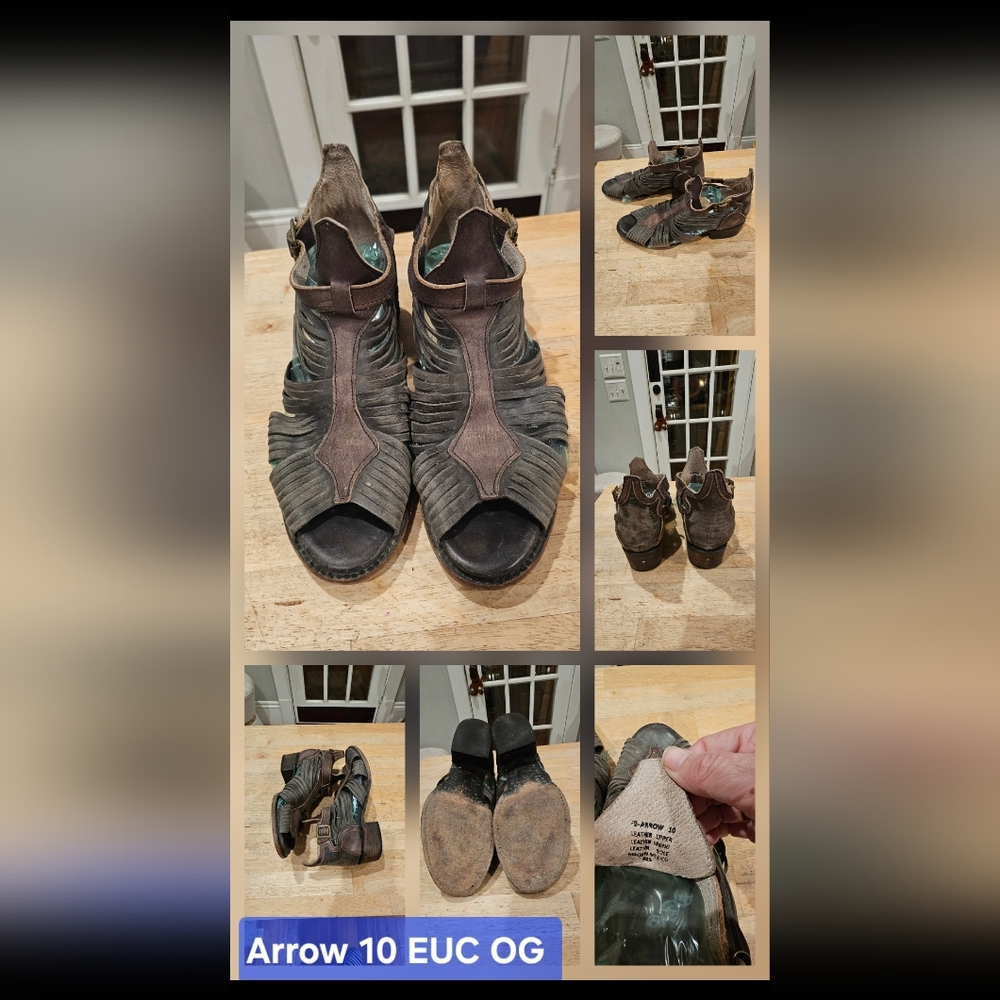 Freebird By Steven Arrow Brown With Blue Size 10 EUC